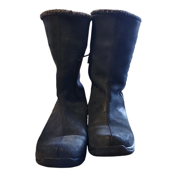 Dansko black leather suede casual boots sz 38, us 7.5 winter boots rubber sole - Picture 2 of 15